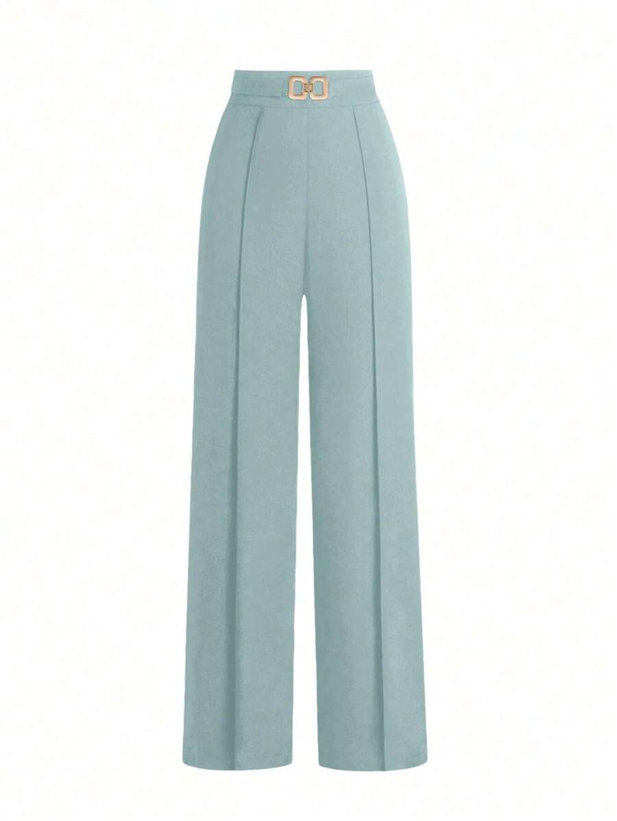 Nuevos pantalones de traje de mujer de cintura alta, pantalones casuales de oficina de sentido del diseño, de corte delgado, versátiles para ir al trabajo, vacaciones, regreso a la escuela, 4 de julio, se recomienda elegir un tamaño talla grande pequeño debido a la cintura suelta