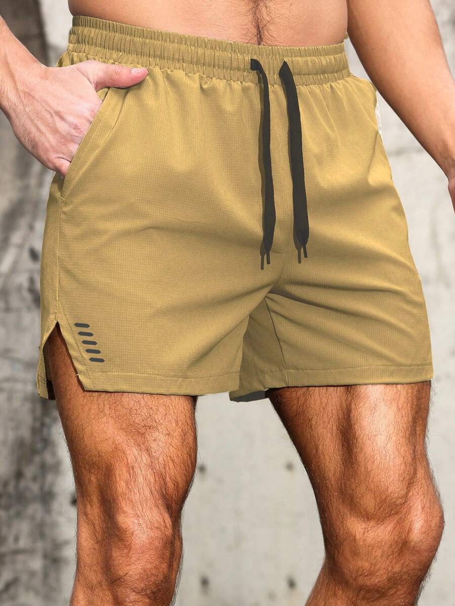Pantalones cortos de deporte para hombre, elásticos, de secado rápido y con múltiples bolsillos, para uso en exteriores