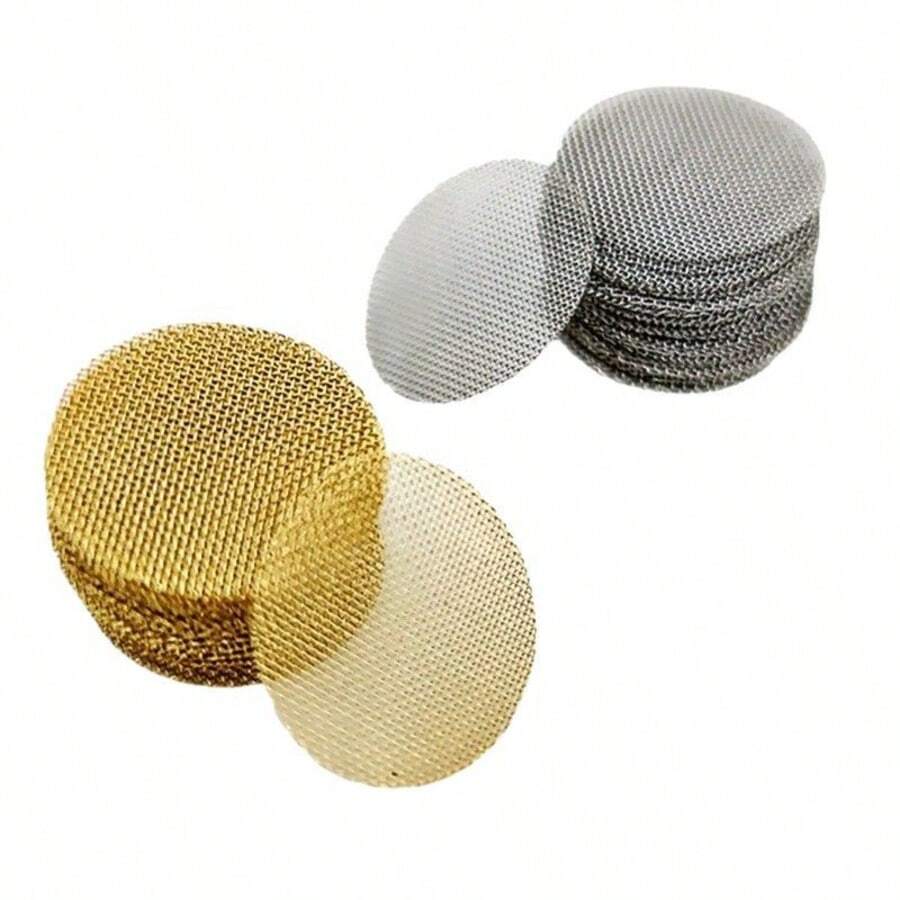 20pcs Pipe Screens, 3/4 Inch Pipe Filters, 50pcs Premium Stainless Steel Pipe Screens And 50pcs Brass Filters