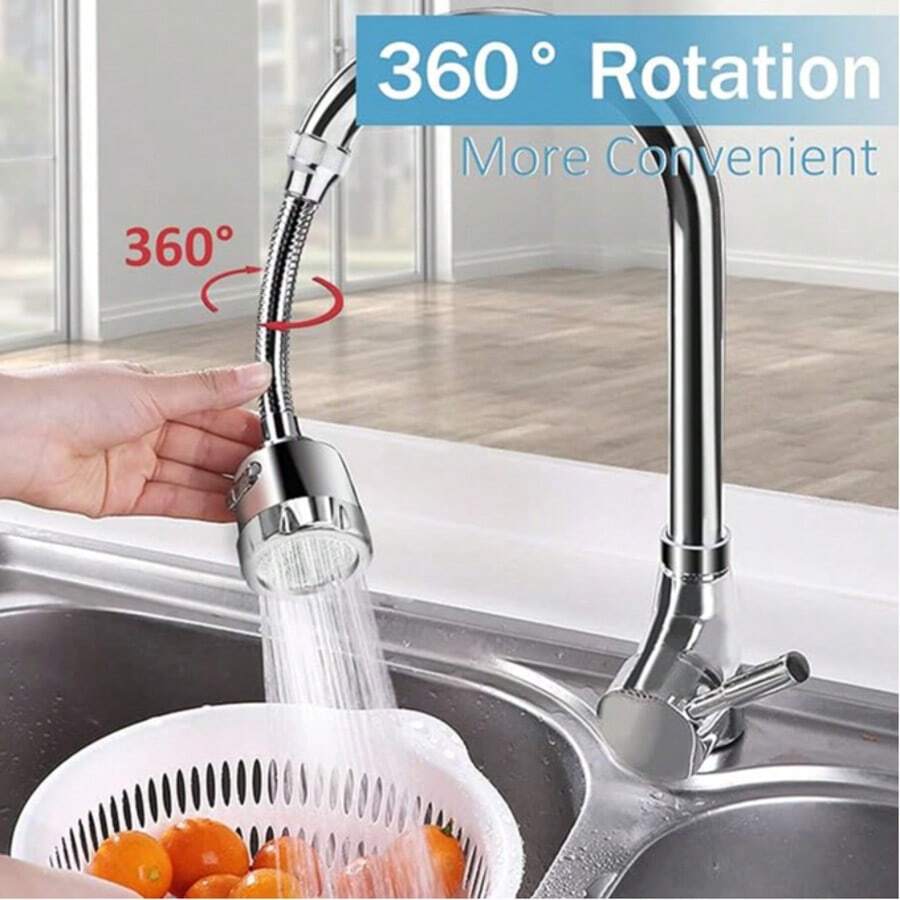 360 Degree Faucet Extender Plastic Abs 3 Mode Faucet Extension Aerator Water Saving Faucet Tap Nozzle For Kitchen Bathroom