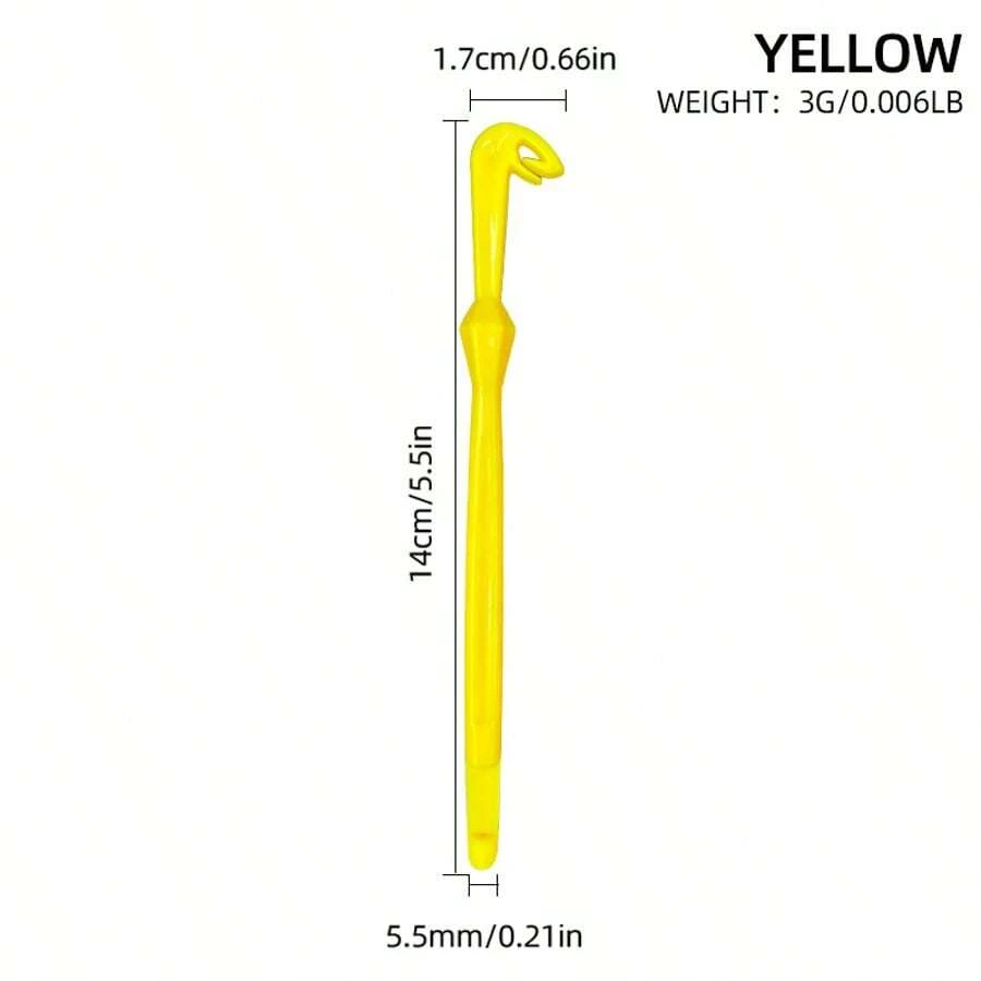 1PC New Aluminum Alloy Fishing Hook Tier Fishing Line Knotter Knots Double-Headed Needle Knots Fly Tying Tools Winter Fishing Knots