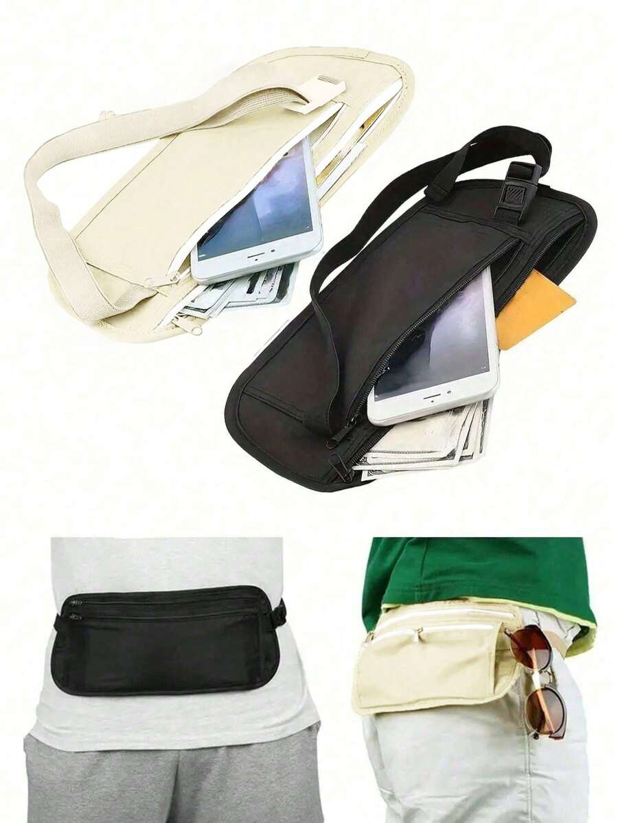1 peça Mini Pochete, Pochete Impermeável Moderna com Alça Ajustável, Bolsa Versátil para Passaporte, Bolsa para Férias de Primavera, Material Escolar, Bolsa de Academia, Bolsa Lateral, Mini Bolsa, Cinto, Bolsa Masculina, Bolsa Esportiva Essencial para Formatura