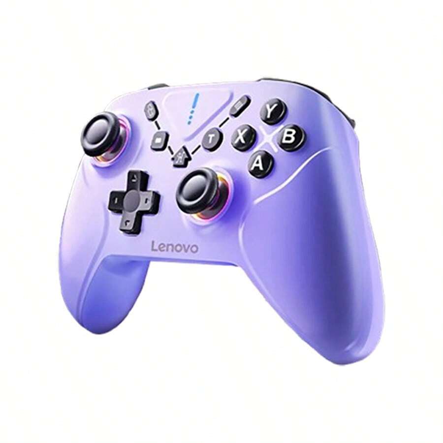 Lenovo Kabelloser Gamecontroller S06 Dual Hall Rocker Sechs-Achsen-Gyroskop Unterstützt somatosensorisches Spielerlebnis Unterstützt TURBO-Burst-Funktion Komfortabel, rutschfest und berührungssicher Lila