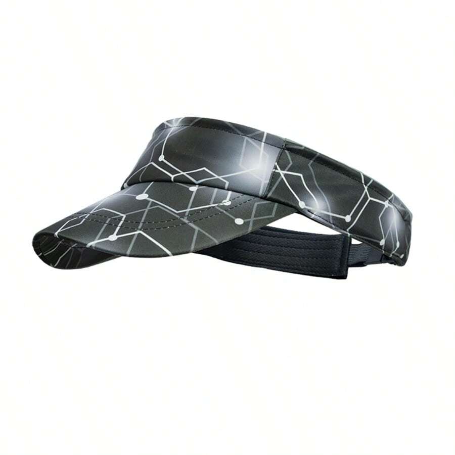 1 pieza Sombrero de sol unisex para deportes al aire libre, talla ajustable, tela transpirable, gorra ligera y de moda con parte superior abierta