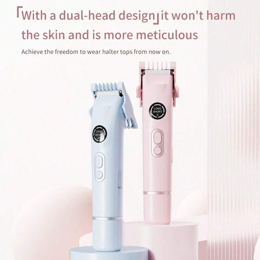 Tosatore elettrico bikini da donna migliorato 4 in 1, uso domestico IPX7 impermeabile, lavabile per tutto il corpo, lame in ceramica, lunga durata della batteria, regalo per compleanni, San Valentino e anniversari, 300mAh