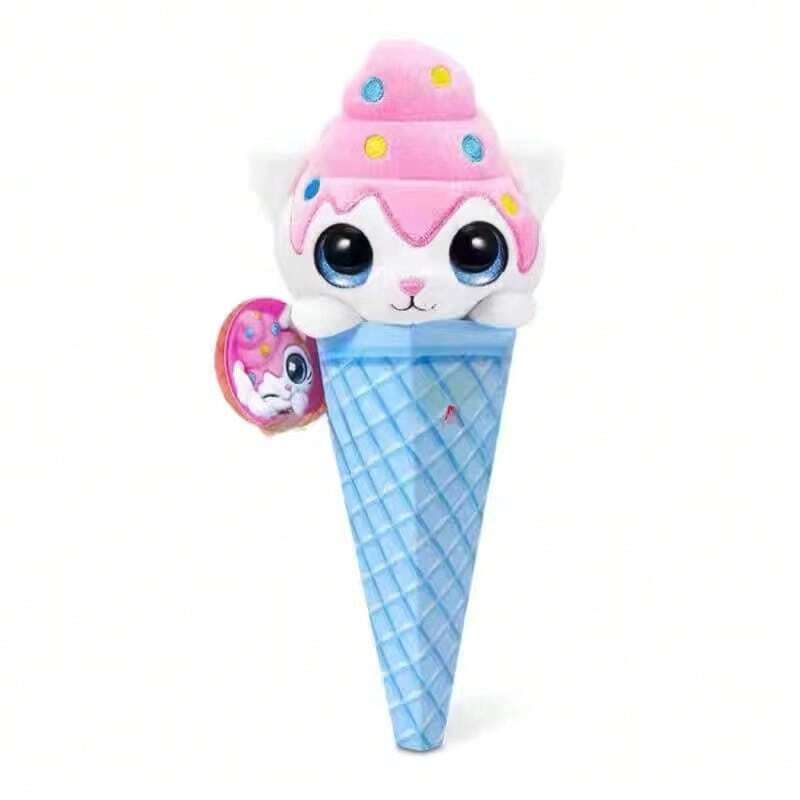 ZURU Colección ZURU Coco Cones Peluche de 10 pulgadas en un cono (Chip), juguete de peluche coleccionable