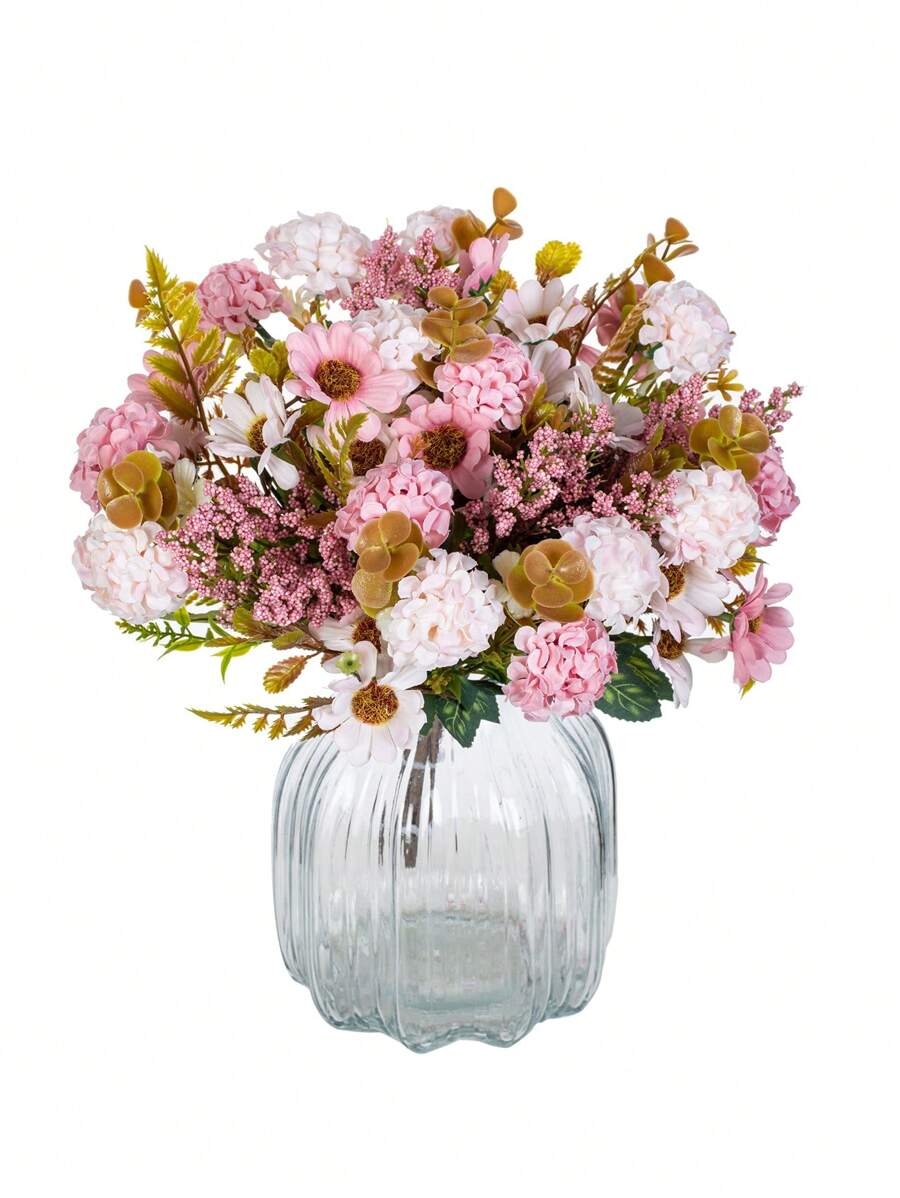 1/3 pièces Fleurs artificielles Bouquet d'Hortensia en soie Chrysanthème bulbeux Décoration de mariage de la Saint-Valentin Matériel de décoration de couronne DIY, Accessoires de décoration de fleurs pour le poignet de la mariée, Décoration de voiture de mariage, Décoration d'arche de linteau, Maison, Salle à manger, Chambre à coucher, Décoration de vase, Matériel de décoration de fête d'anniversaire, Cadeaux du Nouvel An, Décoration d'automne