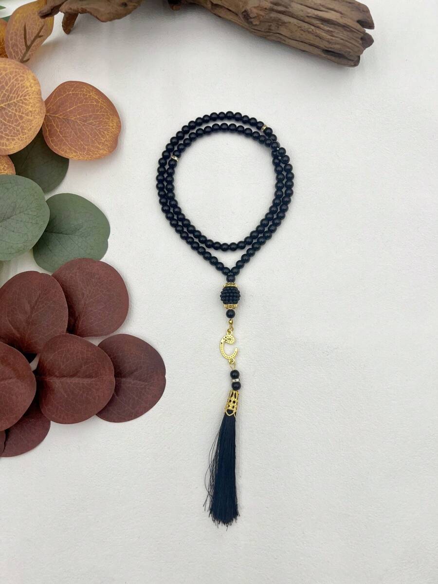 1 pieza Rosario musulmán de 99 cuentas, pulsera de cuentas de oración