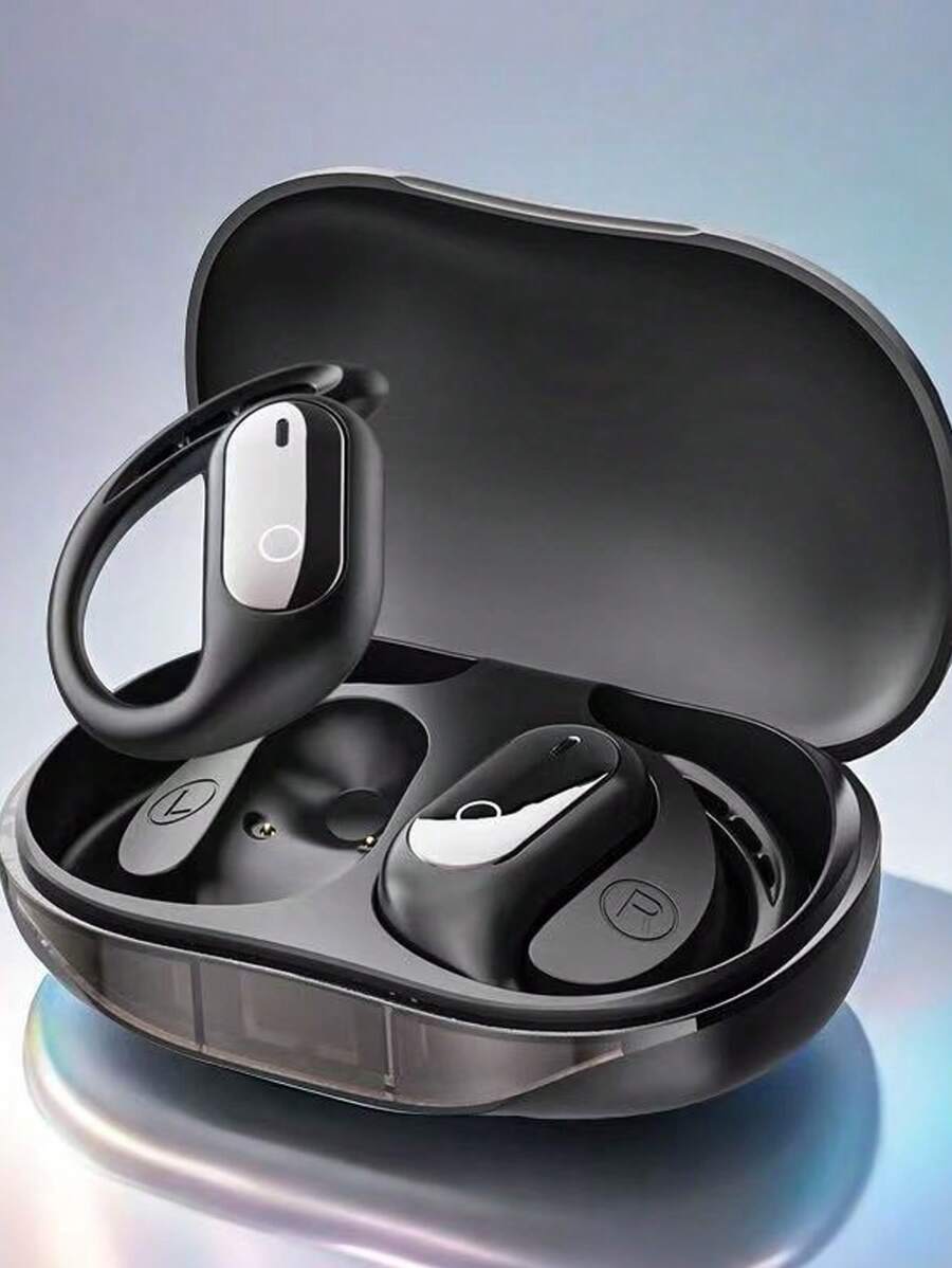 Fones de ouvido abertos OWS, sem fio 5.4 com 40 horas de reprodução, fones de ouvido com longa duração de bateria, alta qualidade de som over-ear, compatível com todos os smartphones, dispositivos de escuta de música esportiva