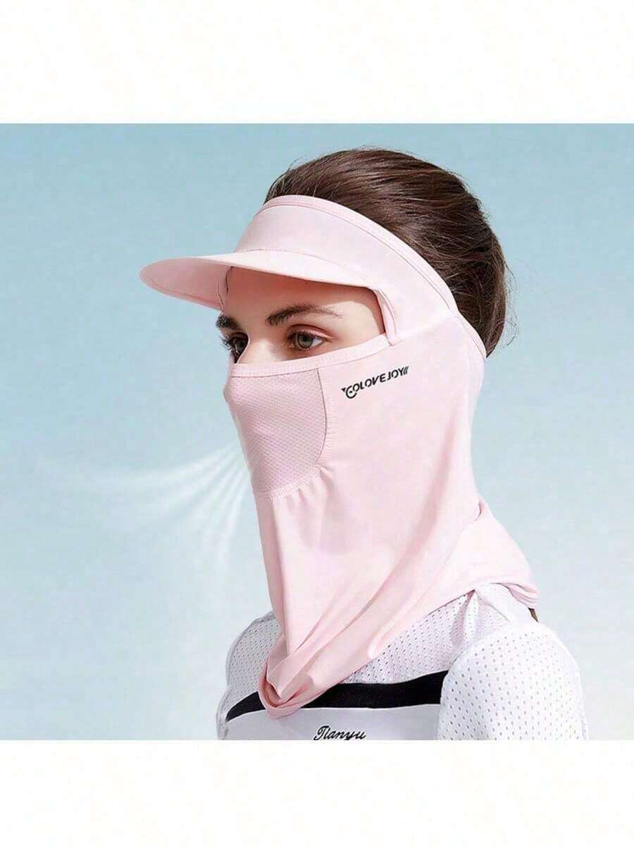 1 PC Black Ice Silk Sun Hat Cycling Sun Face Mask Full-Coverage Breathable Summer Hat Outdoor Windproof Protective Hat Sun UV Protection Hood Breathable Full Head Mask Face Cover For Men Women Motorcycle Cycling Fishing For Women Men Outdoor Daily Use