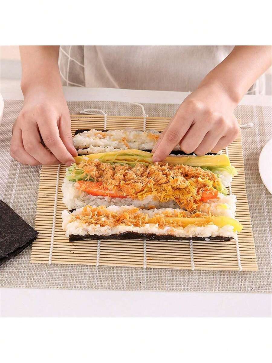 5 Stücke Sushi Roll Matte, lila Seetang Rollreis Sushi Bambusmatte, Sushi Herstellungswerkzeug