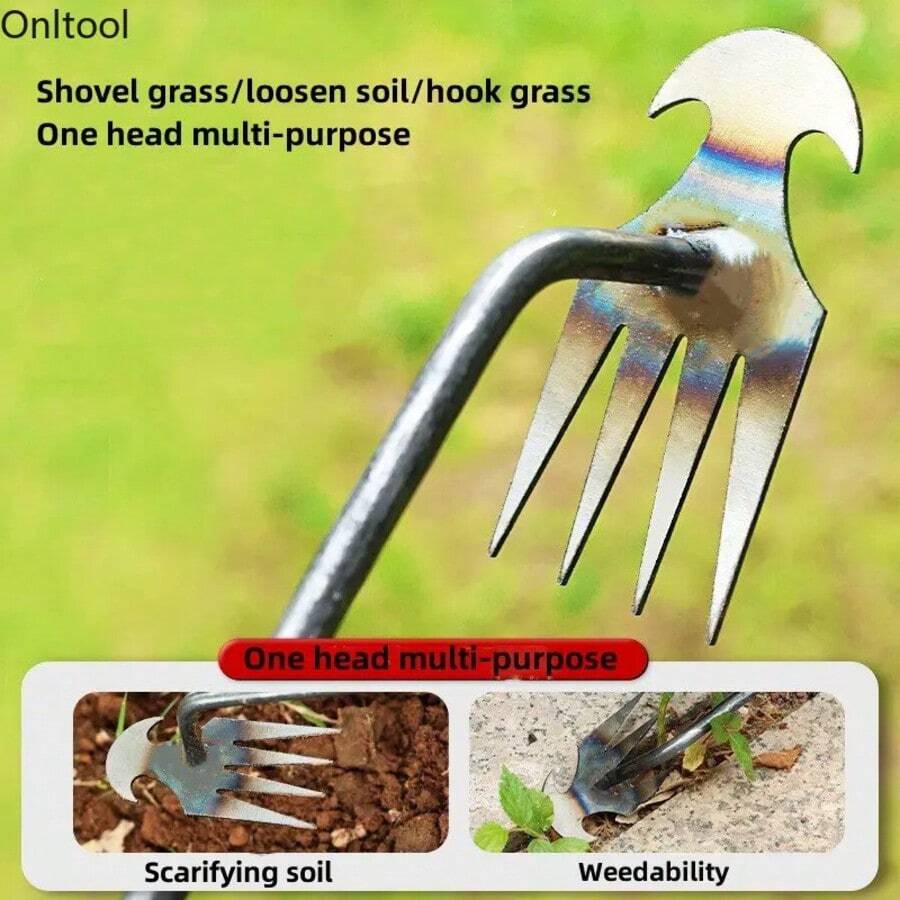 1pc Upright Puller Claw Pedal Weeder, Lawn Mower, Grass Root Remover, Gardening Tool