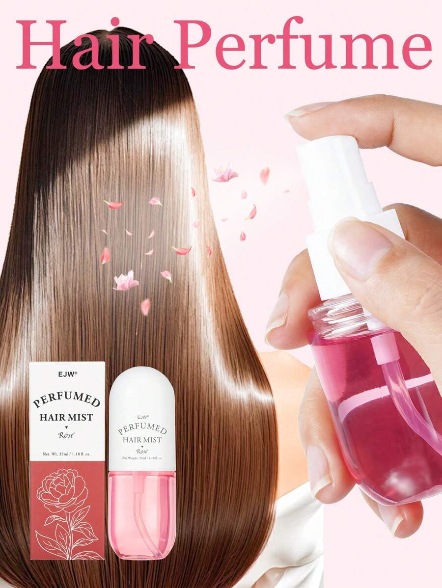 Rose Enchanting Hair Fragrance Mist- Long-Lasting, Non-Greasy, Moisturizes, Refreshing, And Seductive Warm Floral Scent For Women - Perfect Dating, Party, And Daily Life Gift Idea For Her