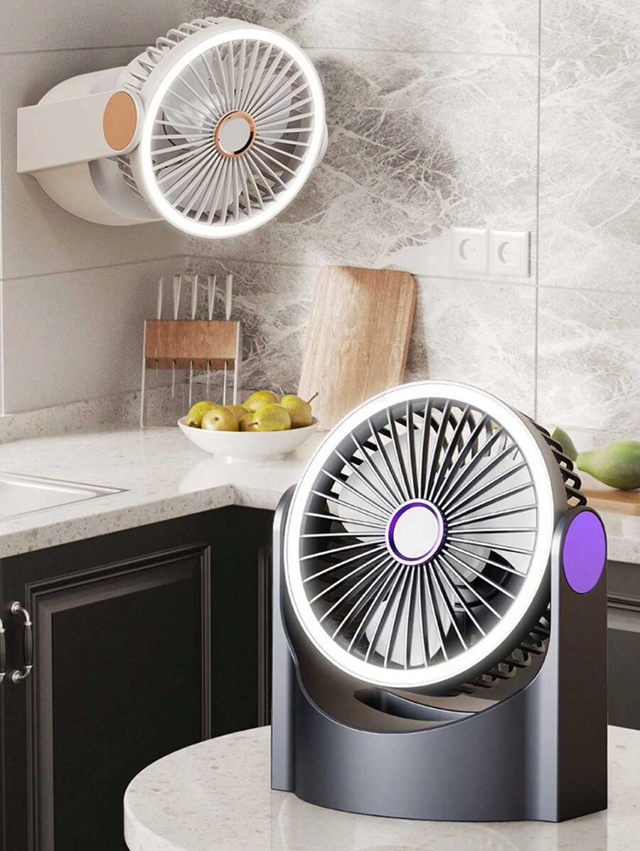 Small Desk Fan, Table Top Electric Fan With Powerful Airflow, Super Quiet Operation, Mini Portable Design For Office, Dormitory, Bedside, Long Lasting Battery Life, Cooling Accessory