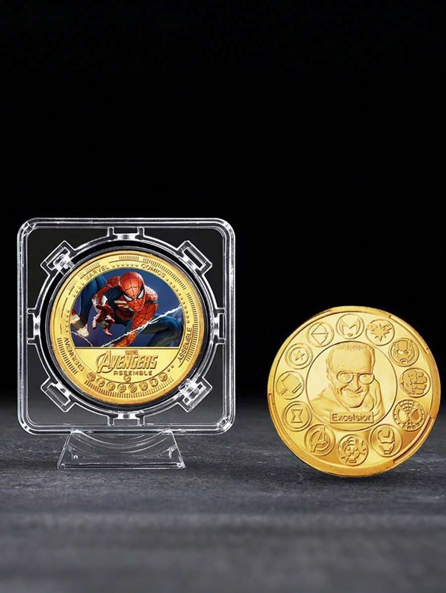 Marvel Marvel Superhero Metal Coins Collection,Avengers Commemorative Coin With Spider-Man, Iron Man, For Fans,Movie Souvenir Gifts & Display Decor