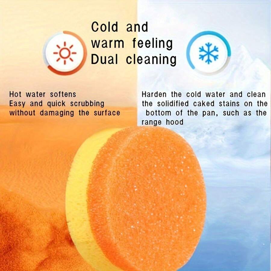 1/3/4 stuks zaagtand glimlachend gezicht hydrofiele spons, wordt zacht bij warmte, hardt uit bij kou, polyether filtratiespons voor het reinigen van keuken en badkamer
