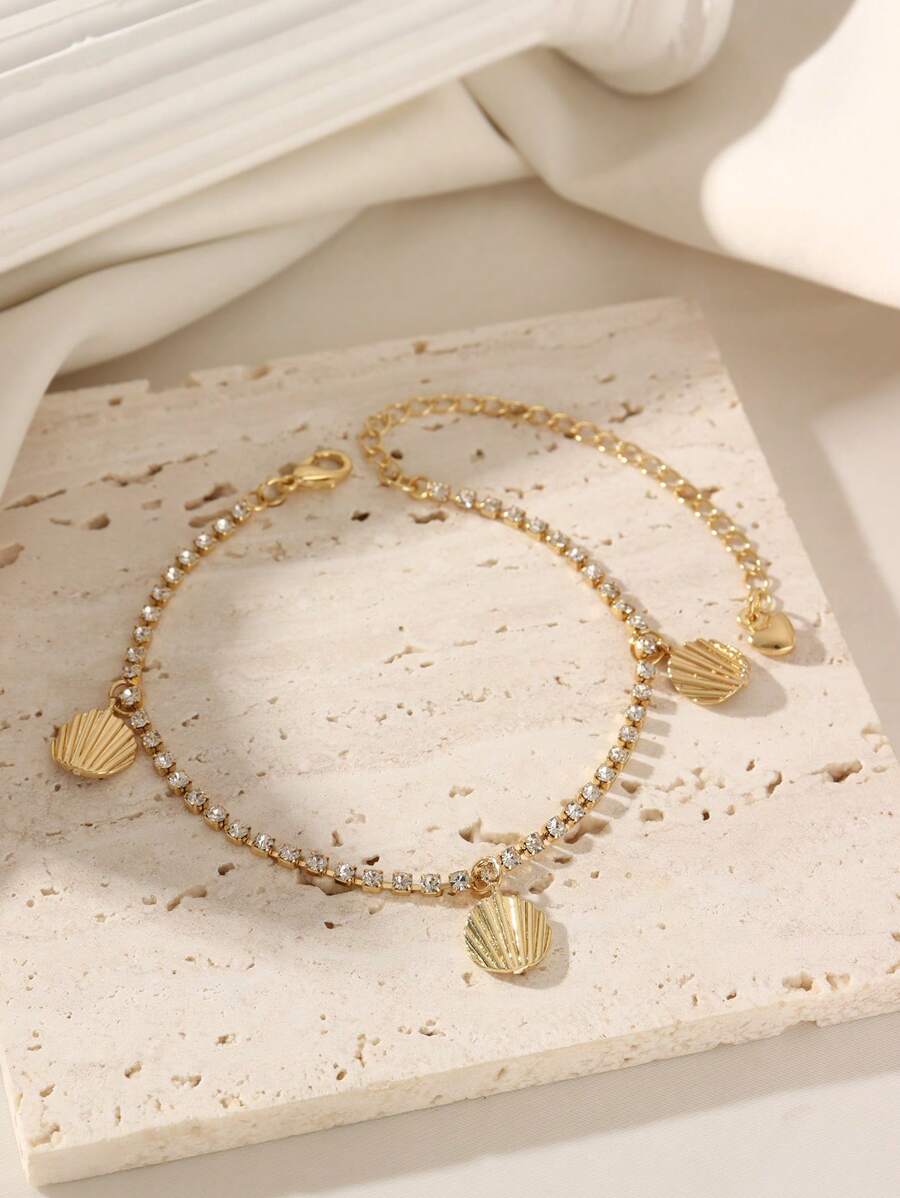 1pc Luxurious Niche Design High-Quality Versatile Friendship Lucky Rainbow Candy Dopamine Bracelet, Random Crystal Color