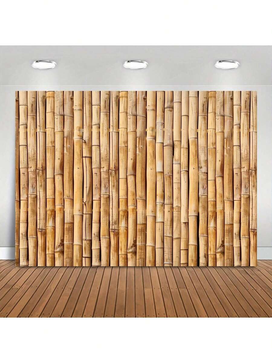 1PC Bamboo Background Party Background Photo Prop, Banner Decoration, Party Home Decoration, Party Wall Decoration, Party Background Decoration, Party Decoration Supplies
