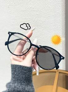 1pc Black Frame Gray Film