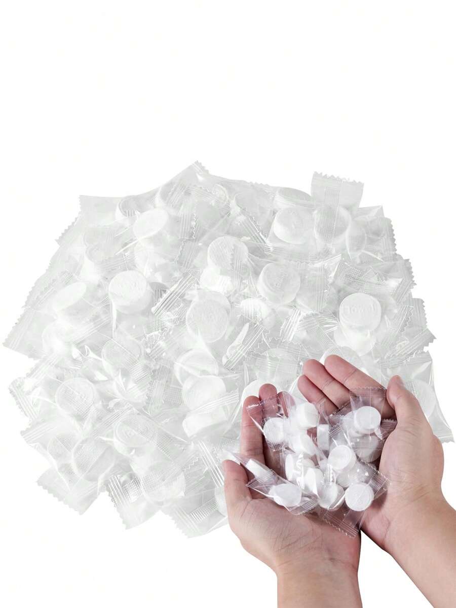 Súper valor 100/195 toallitas desechables mini comprimidas portátiles - perfectas para viajes, campamento, senderismo, deportes y salones de belleza de hotel, 100 piezas de toallitas comprimidas portátiles desechables mini comprimidas tipo moneda para papel higiénico para viajes, campamento, senderismo, deporte, salón de belleza, limpieza de manos en el hogar
