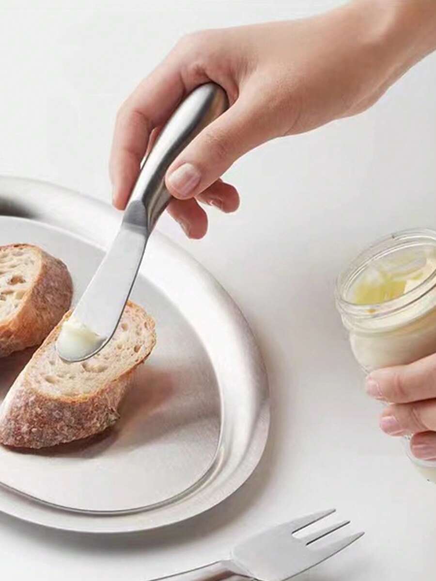 1 pieza/2 piezas/4 piezas Cuchillo para crema de acero inoxidable, cuchillo para queso, espátula para tarta, cuchillo para mantequilla, cortador de queso, herramienta de cocina para hornear