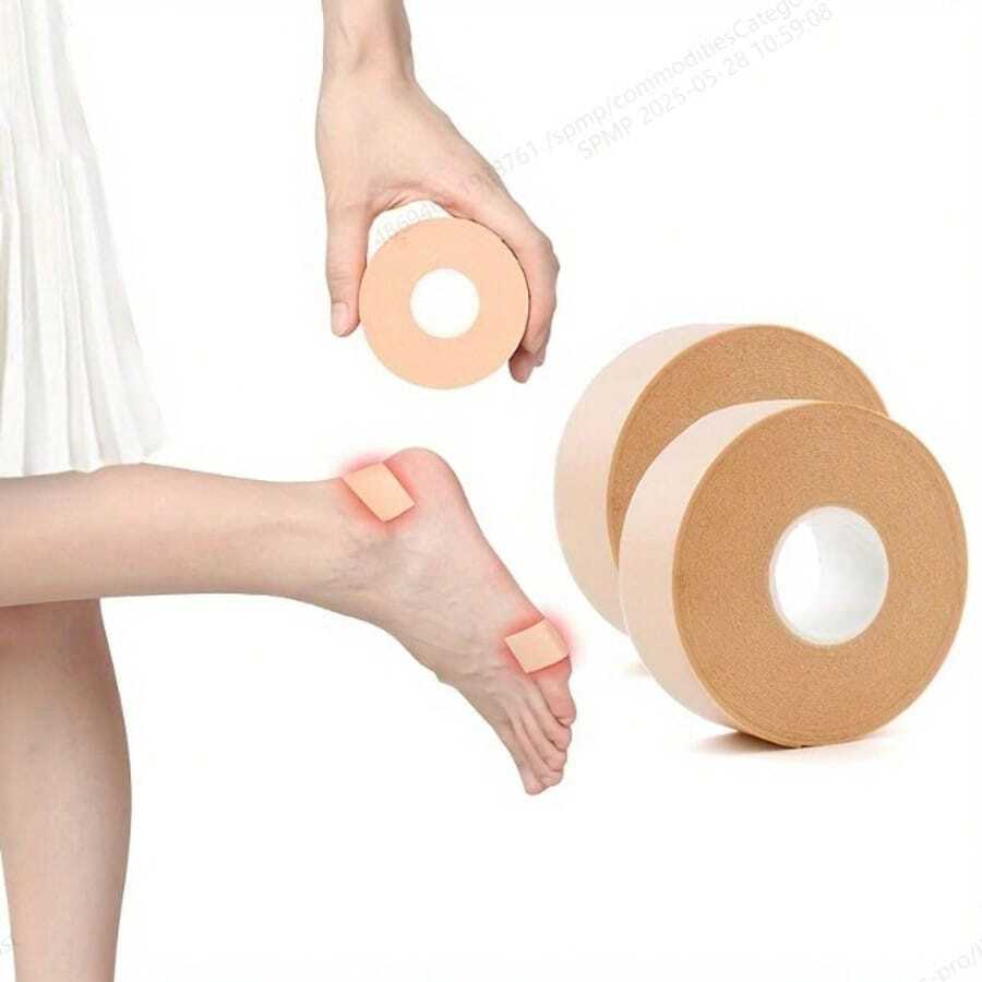 1 Roll Of 5-Meter / 196.85-Inch Silicone Heel Pads, Foot Care Insoles, Insertable Insole Stickers, Practical Heel Protection Pads