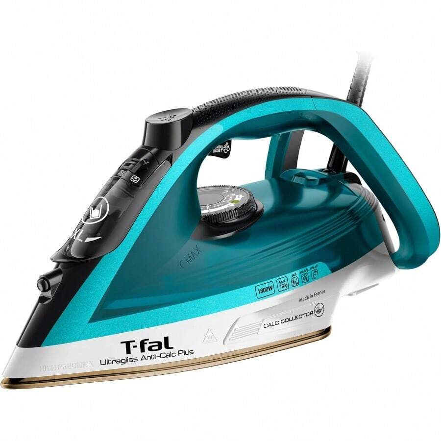 Plancha de Vapor Ultragliss Anti Calc Plus | Suela Patentada Durilium Autoclean | 1800W | recolector de sarro removible | FV6851X0