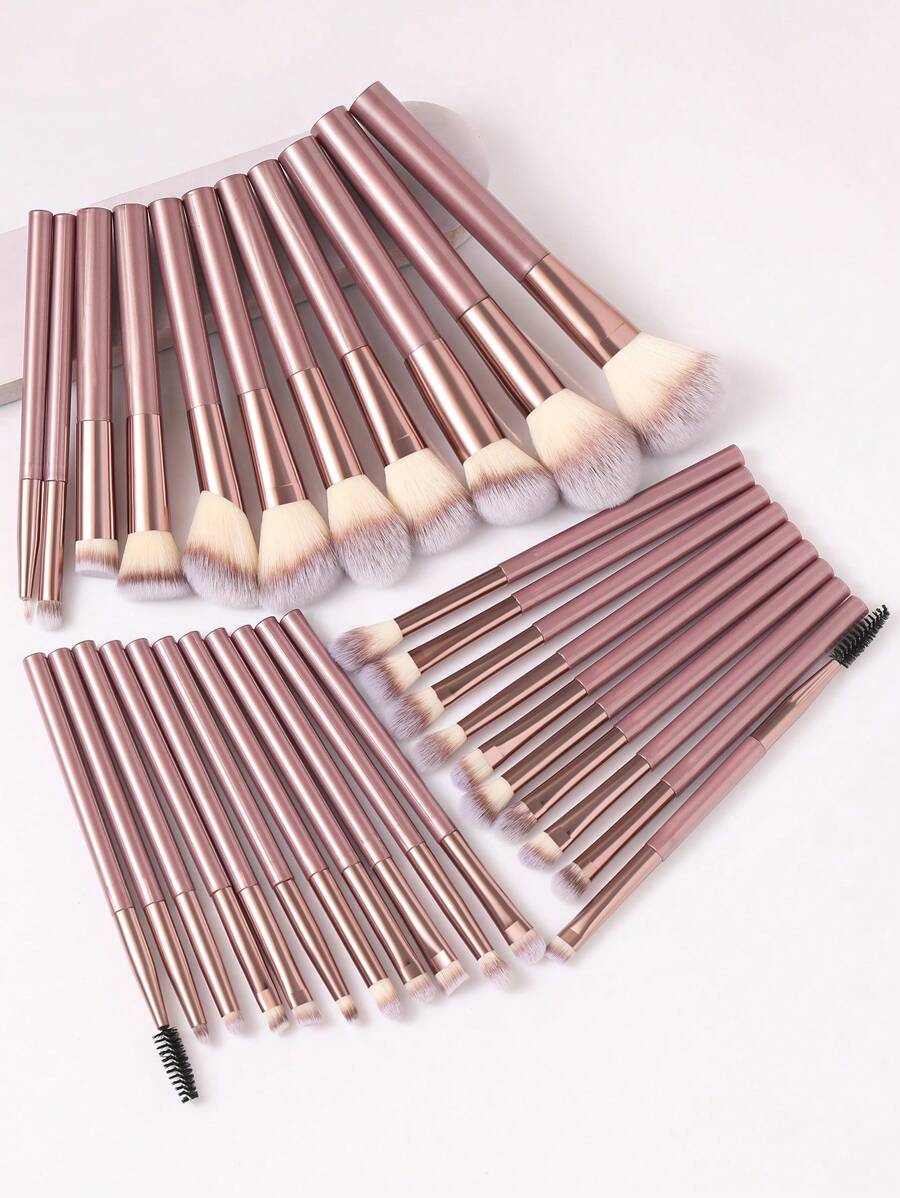 Set di 32/20/15 pezzi di ciuffi per trucco morbidi, ciuffo per cosmetici, bellezza, fondotinta, pennello per cipria, trucco, correttore, illuminante, ultra-soffio, capelli sintetici di alta qualità per il trucco quotidiano
