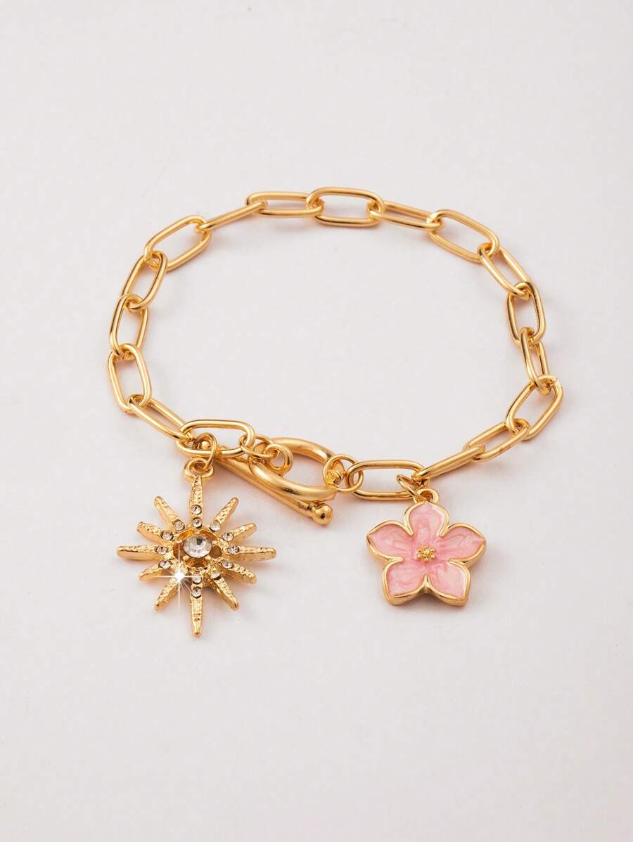 1 pieza Brazalete con broche en forma de estrella de mar u ostra, serie de océano en color dorado impreso en 3D, de moda para mujeres, para usar en verano de manera casual