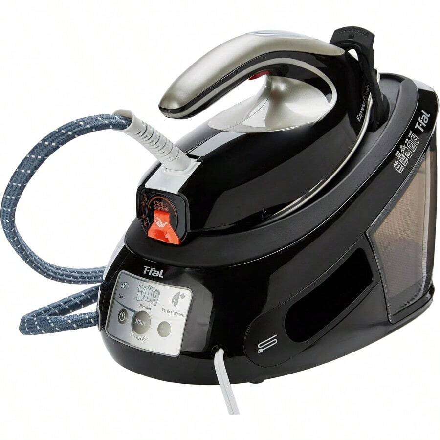 Generador de Vapor Express, suela con tecnología Durilium AirGlide, depósito de 1.8 L, fácil de usar, elimina pliegues de cualquier tipo de prenda, Negro/Plata, SV8062X0