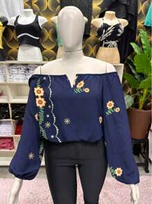Azul Estampado