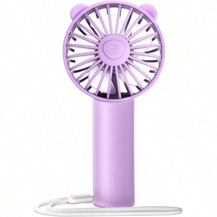 NEW Mini Portable Fan With 3 Speeds, 2000mAh Battery USB-C Rechargeable, Quiet Operation, Stylish Handheld For Outdoors & Travel Hot Selling Products In 2025