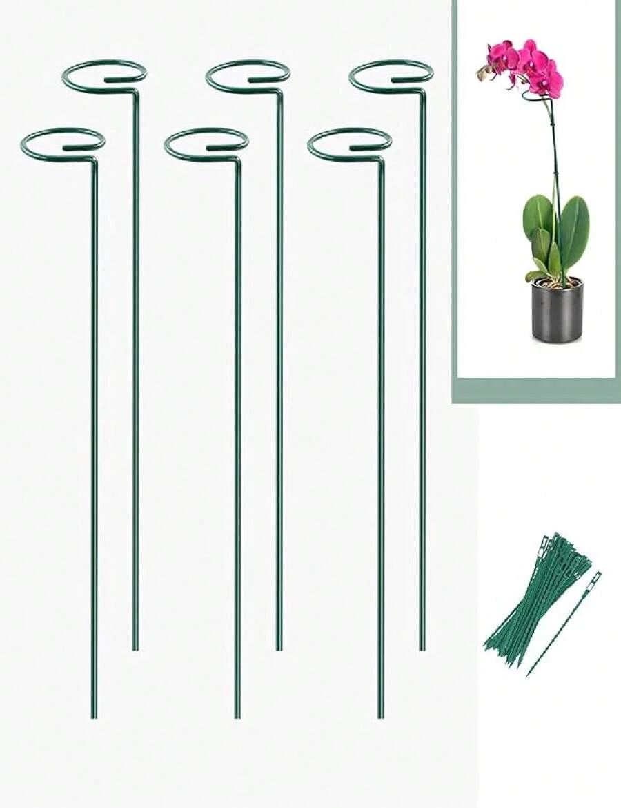 Joyhalo 16 Pack Plant Stakes For Indoor Plants, 12 Inch And 16 Inch Garden Stakes, Adjustable Plant Support Sticks For Tall Plants As Tomatoes Beans Orchid Vegetable