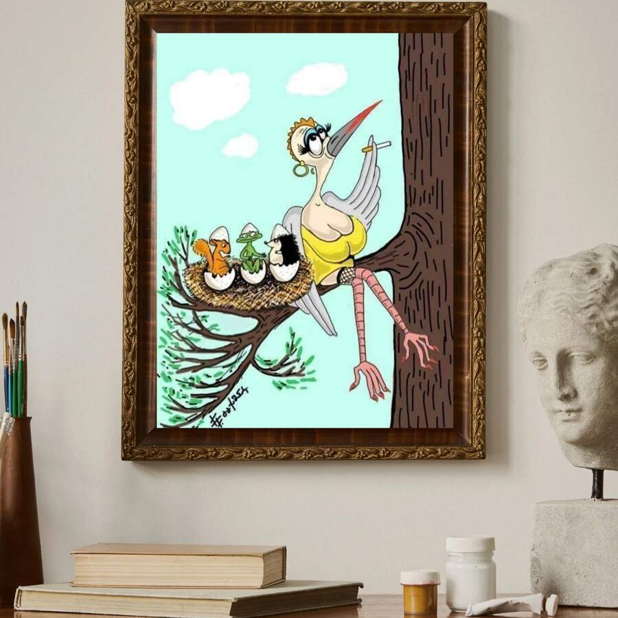 Canvas Poster Bedroom Decor Landscape Office Valentine's Day Birthday Gift Frameless Style