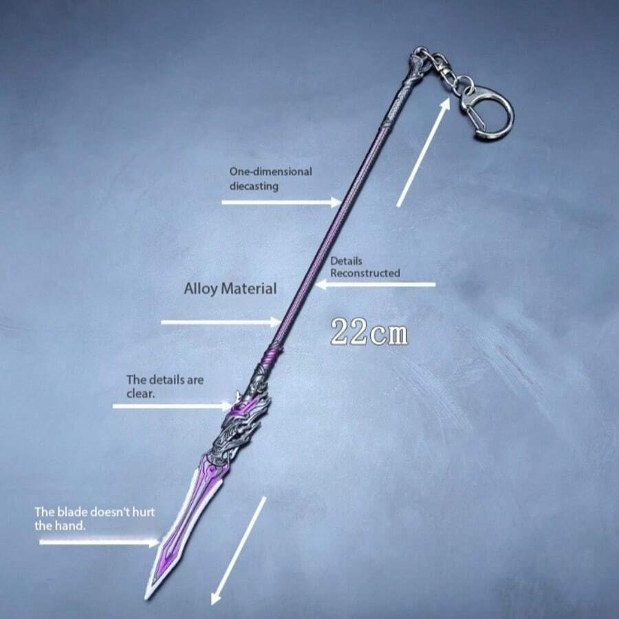 2025 New Model Keychain Pendant, Desk Decor, Metal Toothpick Zhenjin-Ma Chao Tiger Head Golden Gun Full Metal Crafts, Collectibles, Business Gifts, Promotional Gifts, Conference Gifts, Awards And Commemorations, Independence Day, Back To School, Universal, Christmas, Valentine's Day