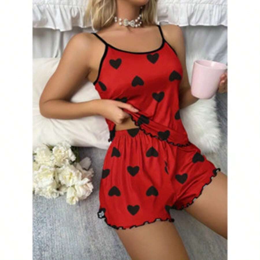 Kit 2 Simples elegante Romântico Mulher casual Sem Mangas