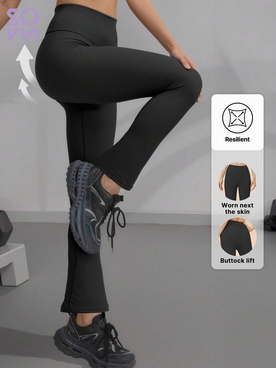 Soyun Damen Weite Hose mit hoher Taille, hautfreundlich, locker für Outdoor-Sport, Lässig und Unterhaltung, Fitnessstudio, Reisen