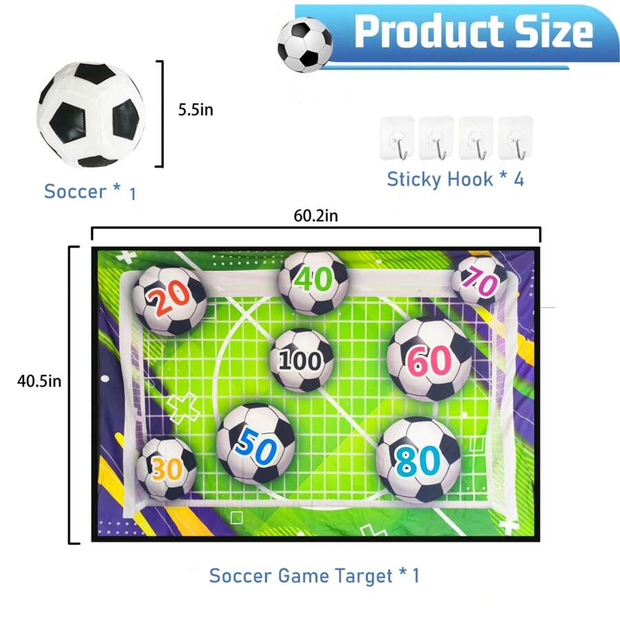 1 Stück Fußballspiel-Matte aus Stoff mit 1 Stück Fußball aus Stoff, Fußballspiel für Innenräume, interaktives Sportspielzeug für 2 Spieler