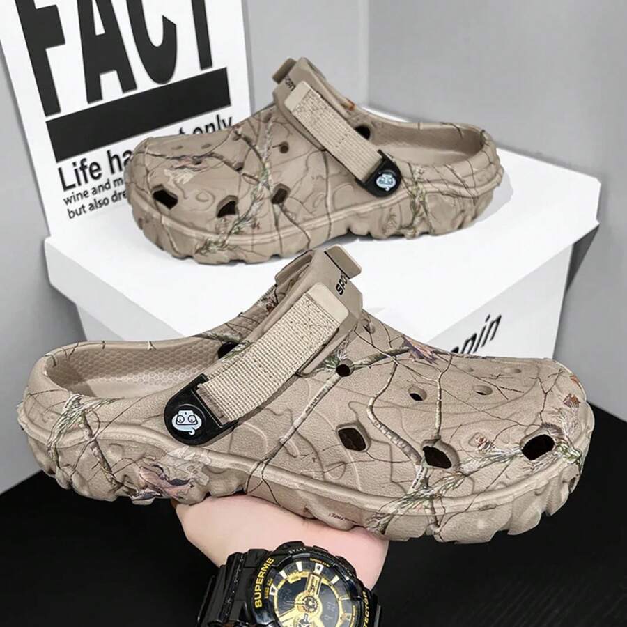Sandalias planas de hombre Zapatos 2024 Pantuflas de hombre Sandalias de plataforma para el jardín Sandalias de verano para hombre Zapatillas de hombre Chanclas exteriores Zuecos para el hogar