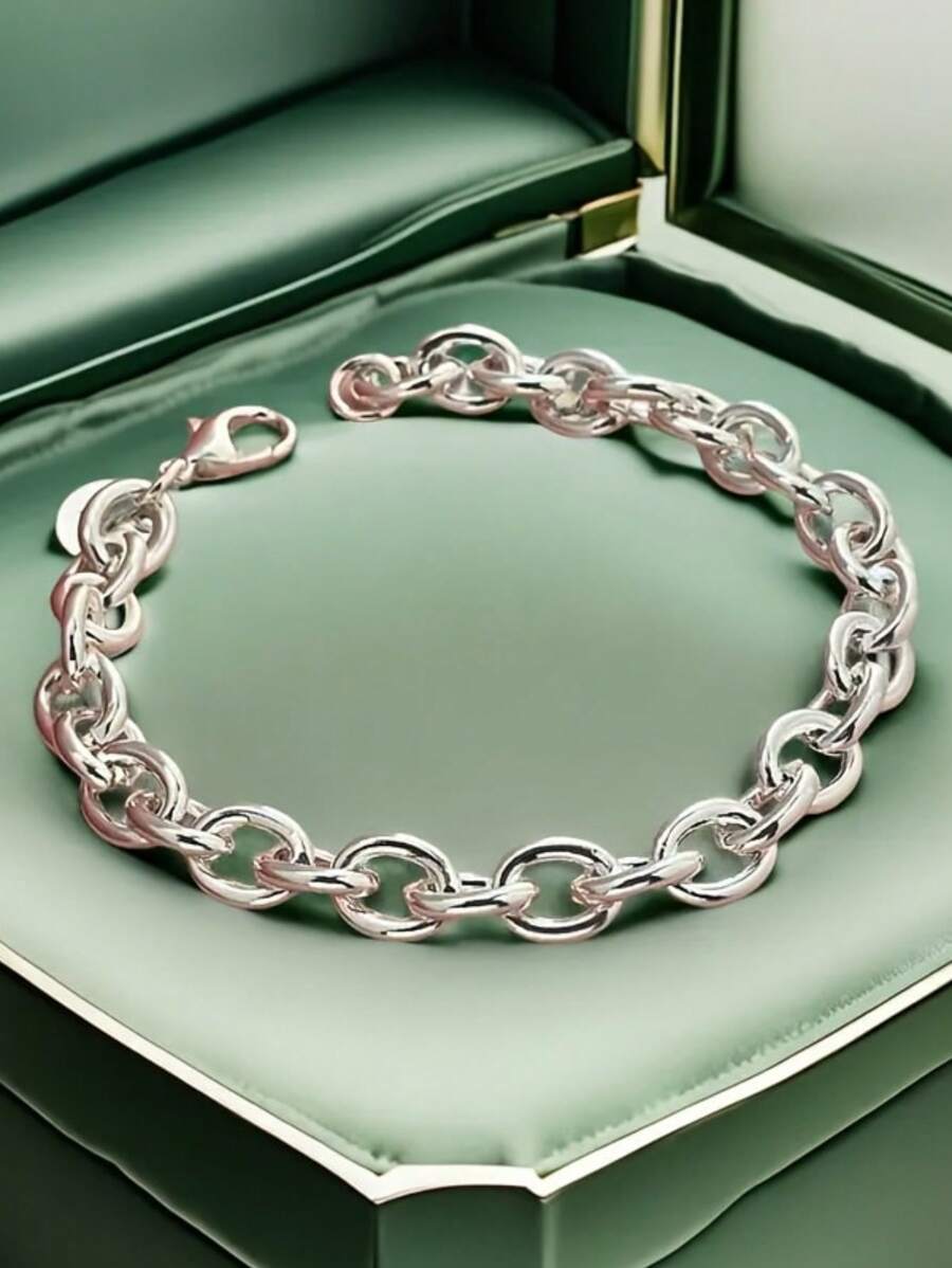 Fermoir boule ronde en argent 925, cadeau parfait pour la Saint-Valentin ou la Fête des Mères
