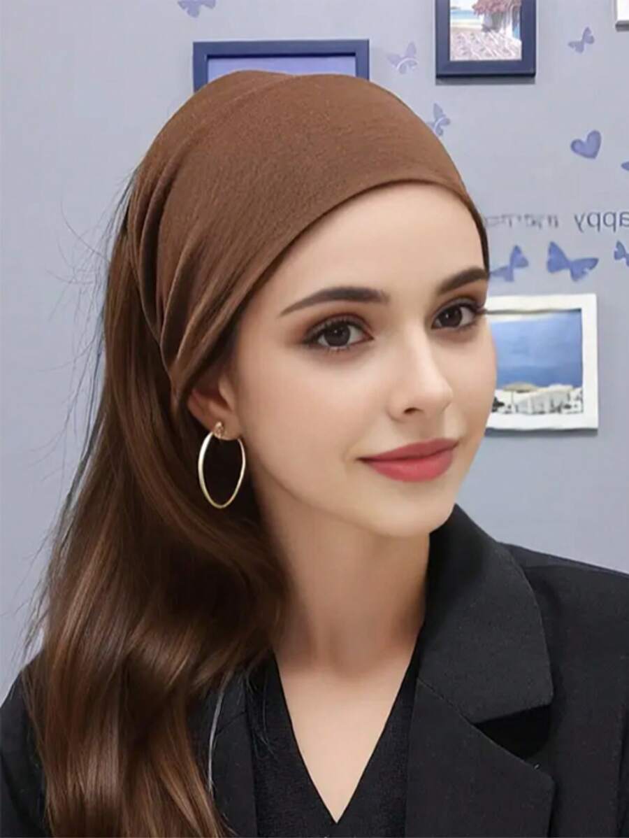 Bandanas para mujer, diademas deportivas anchas elásticas para mujer, diademas de un solo color para yoga y sudor, accesorios de moda para el cabello, diademas clásicas