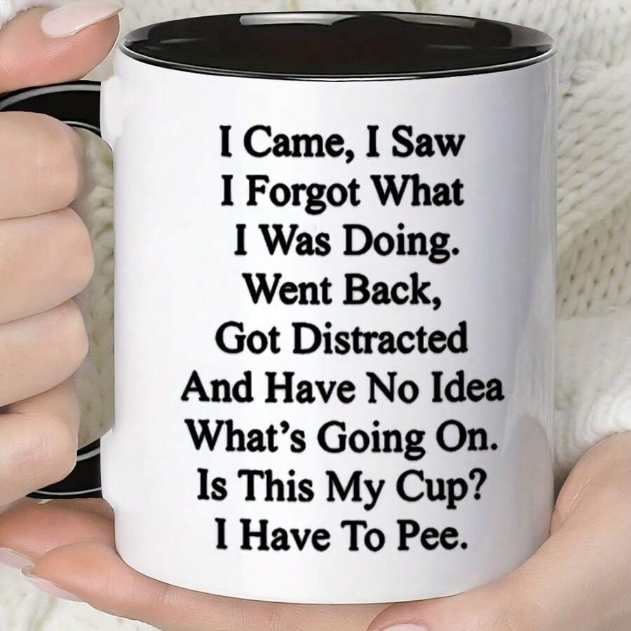 1 Stück, Seniorenkaffeetasse, 325ml Keramiktasse, Wassertasse für Senioren, Sommer Winter Trinkgeschirr, Geburtstagsgeschenke, Feiertags-Geschenke, Weihnachtsgeschenke, Neujahrgeschenke