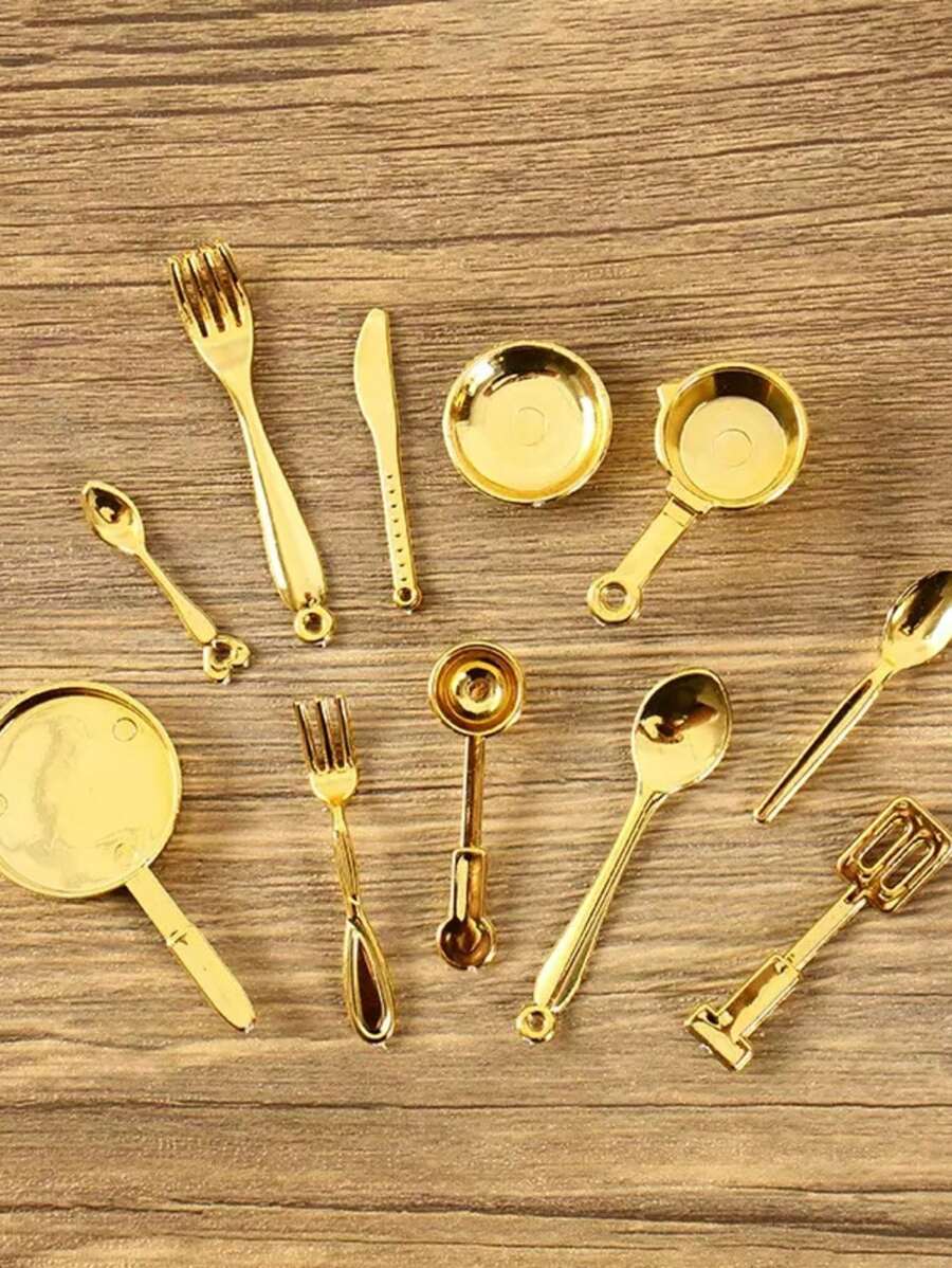 1 Set Mini Cuchillo de Cocina y Tenedor Utensilios de Cocina Accesorios