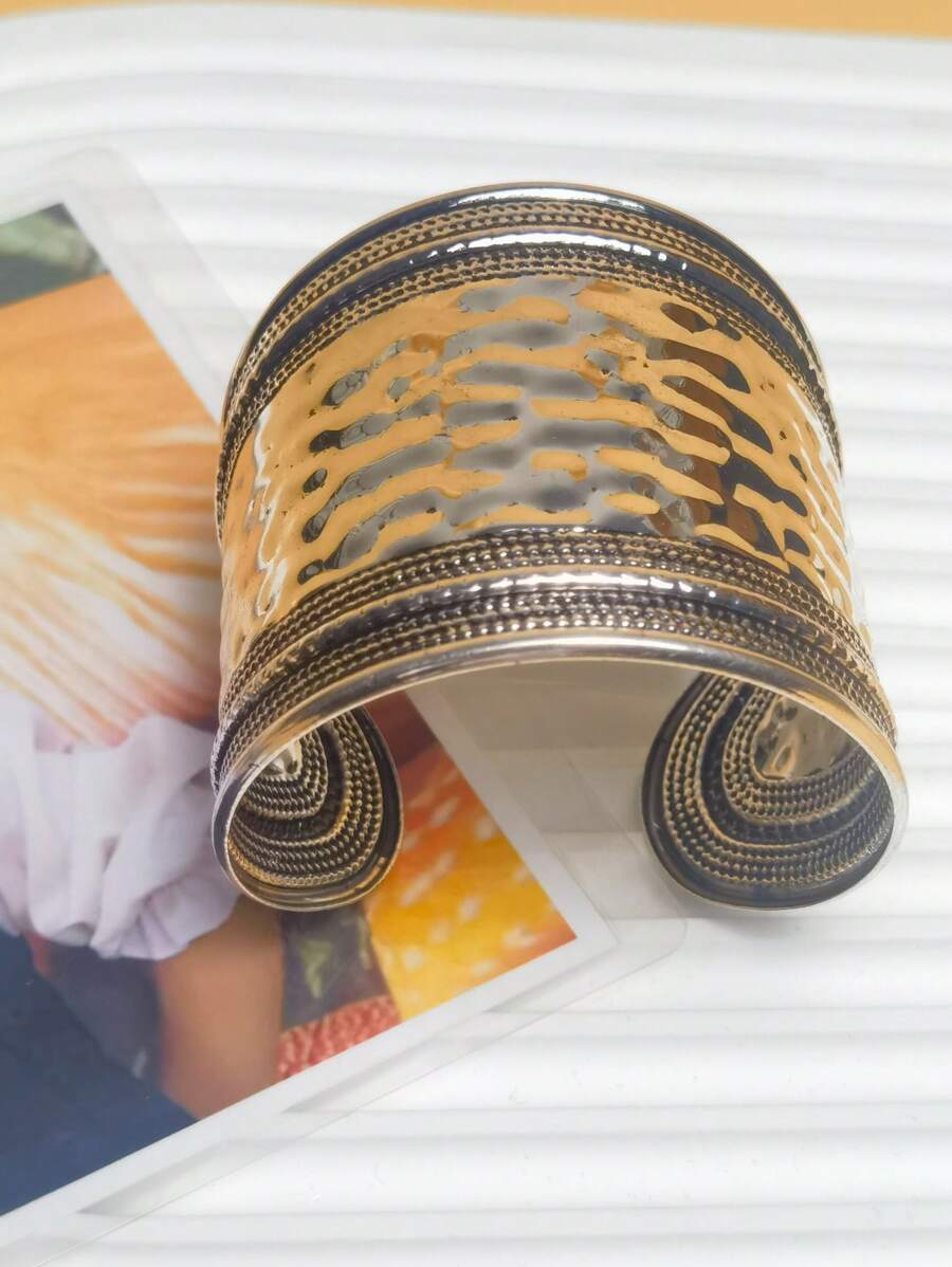 1 Peça Pulseira Feminina de Estilo Boêmio Elegante e Fashionista com Padrão Geométrico, Adequado para Uso Diário, Encontros e Qualquer Ocasião