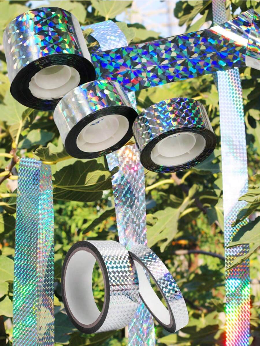 Bird Repellent Ribbons For Orchards And Farmlands, Bird-Proof Reflective Flashing Bird-Scare Bird-Repellent Artifact, Bird-Repelling Ribbons