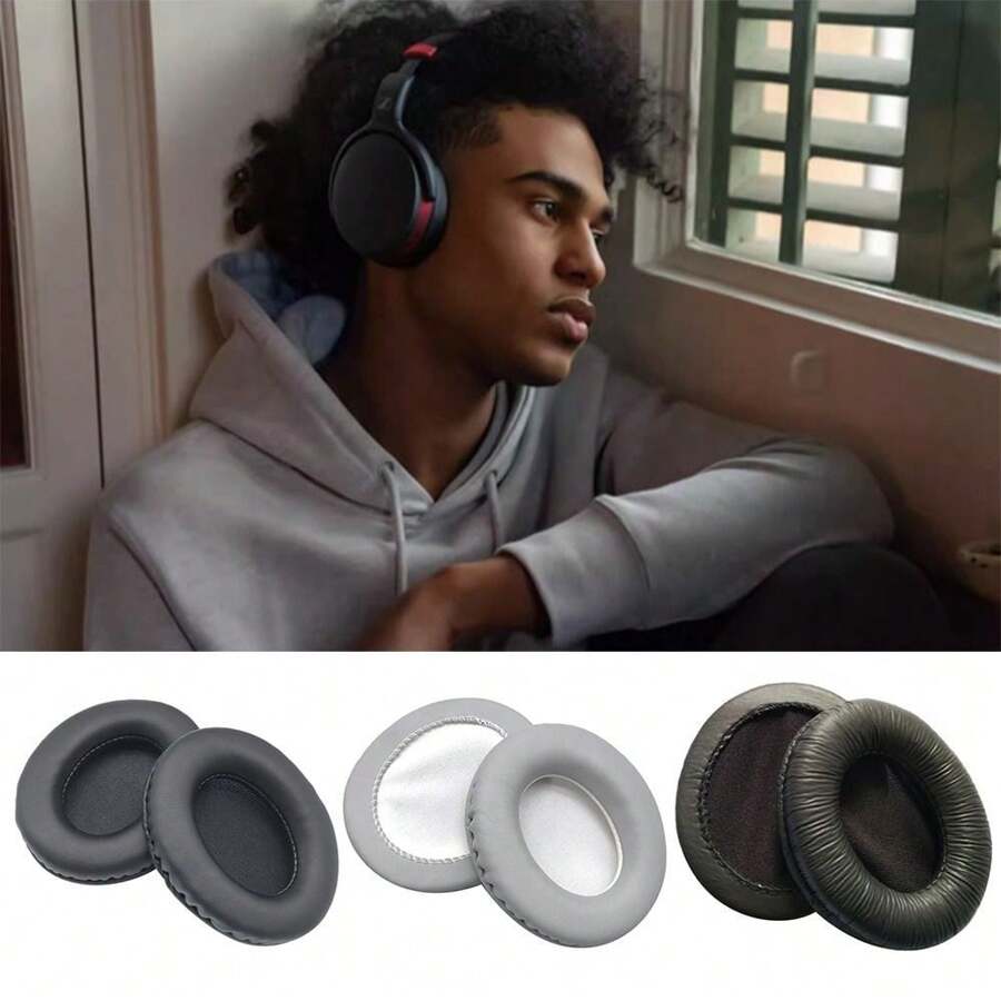 1 Paio di cuscinetti auricolari di ricambio in morbida schiuma viscoelastica per cuffie Sennheiser HD202 II HD437 447 457 497 212, accessori per cuffie
