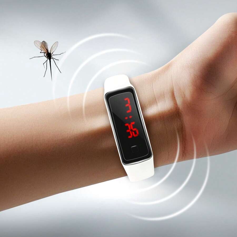 Dispositivo repelente de plagas, reloj anti-mosquitos para exteriores, brazalete anti-mosquitos, brazalete anti-mosquitos para exteriores, pulsera repelente de mosquitos, pulsera/brazalete para hombre, portátil, pulsera repelente de insectos, reloj anti-mosquitos, brazalete electrónico, repelente electrónico de mosquitos, físico, reloj electrónico repelente de mosquitos, dispositivo repelente de plagas de verano, reloj para hombre, reloj para mujer, al aire libre