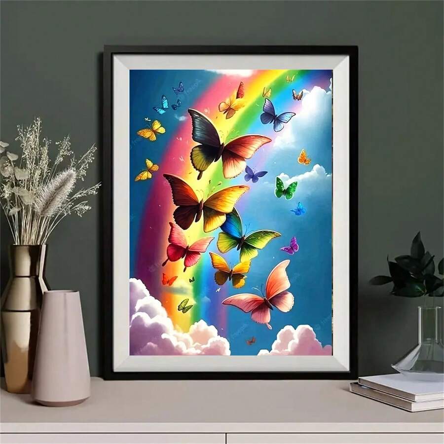 DlY 5D Diamond Painting Full Diamond With Number Kits Home And Kitchen Fashior Mosaic Diamond Painting Canvas Wall Decoration Gift Crafts Frameless,Personalized Gift, Mosaic Decorative Art, Frameless, Multiple Specifications To Choose From