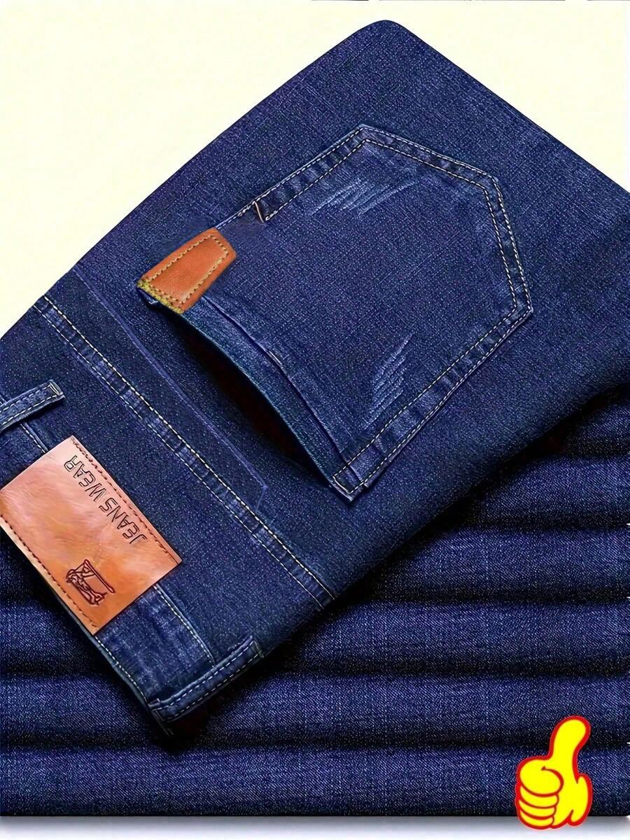 Jeans slim fit casuales y de negocios para hombre, elegantes y apropiados para el verano