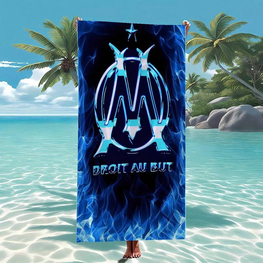 Einzigartige Wellen-Design Marseille Strandhandtuch - ultra-saugfähig & schnelltrocknend Badehandtuch, dickes & weiches Polyester-Mischgewebe, ideal für Pool, Reisen, Picknick & Camping, Badetuch | modisches Strandaccessoire | weiches Polyester-Mischgewebe, Strandhandtuch Strandutensilien